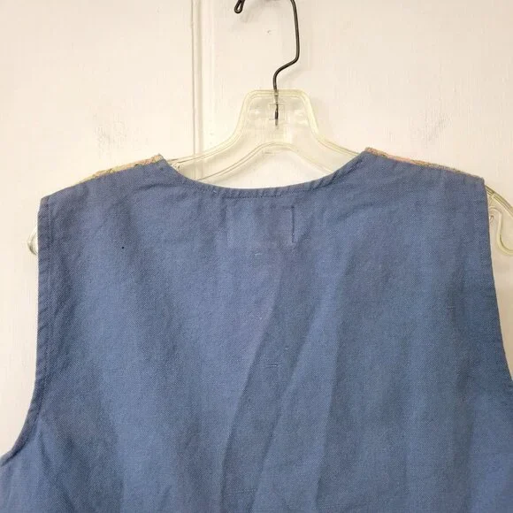 TanTrums 1990s Floral Embroidered Vest - Picture 5 of 5